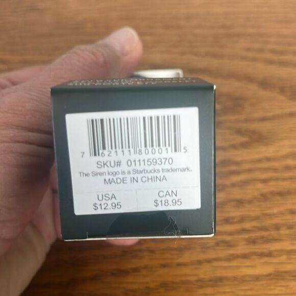 Starbucks Silver Opalescent Cold Cup Keychain Ornament - Picture 3 of 4